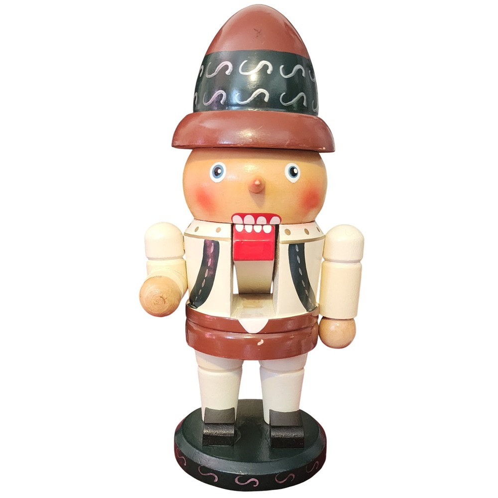 Vintage Wooden Nutcracker Figurine Decorative Christmas Holiday Decor Soldier